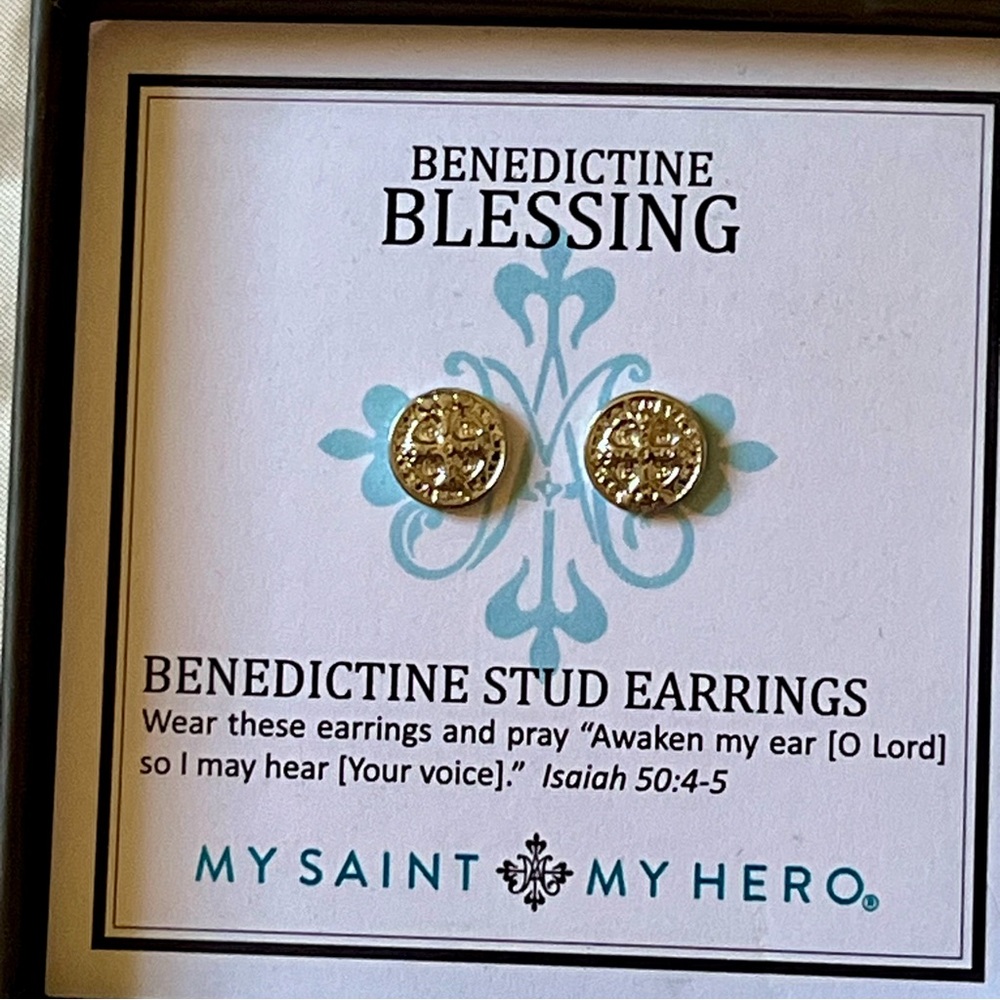 Benedictine Stud Earrings